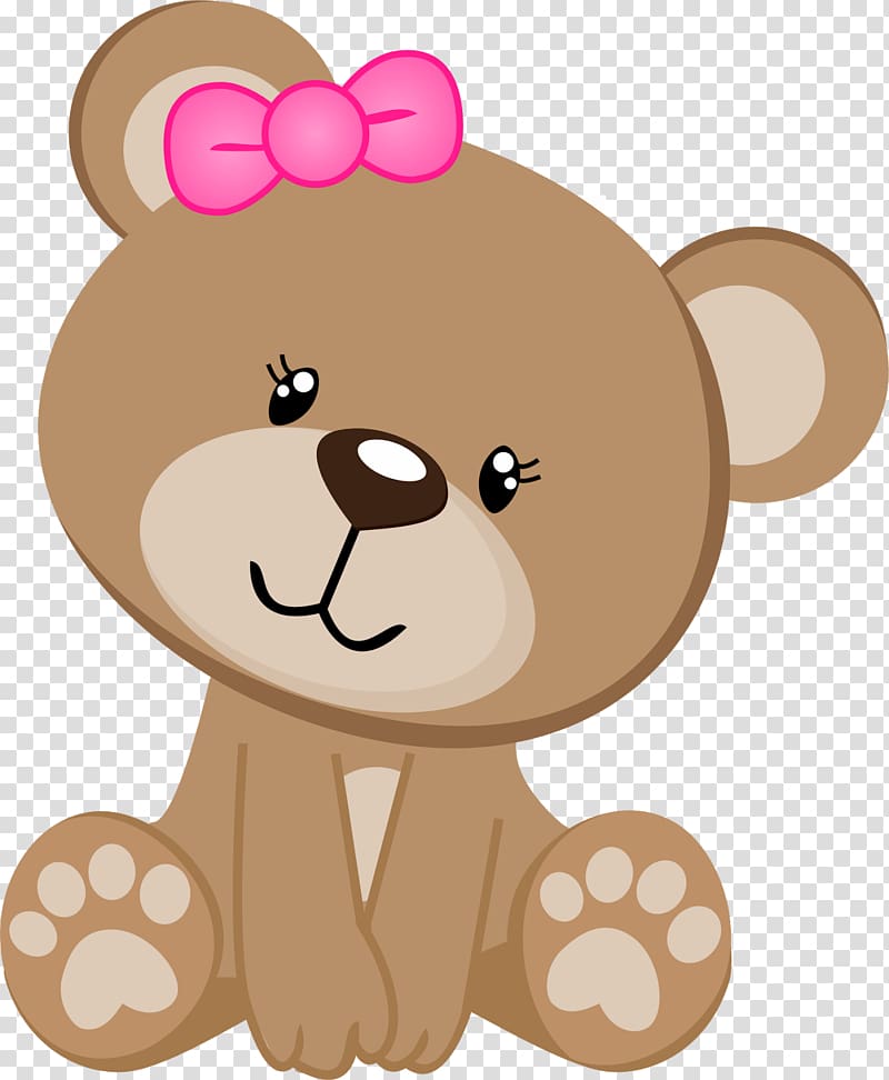 brown bear , Paper Party Baby shower, bear transparent background PNG clipart