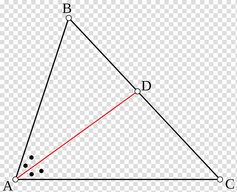 Angle bisector theorem Bisection Right triangle, triangle transparent background PNG clipart