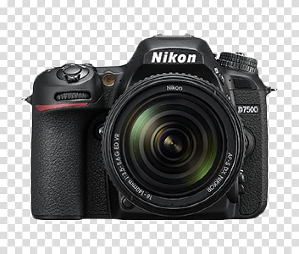 Nikon D7500 Nikon D500 AF-S DX Nikkor 18-140mm f/3.5-5.6G ED VR Nikon DX format, Camera transparent background PNG clipart