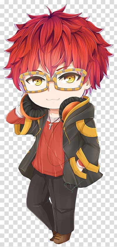 Mystic Messenger Chibi Drawing Fan art Anime, Chibi transparent background PNG clipart