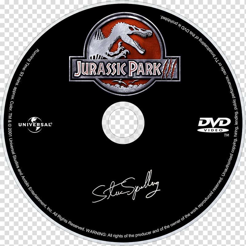 YouTube Jurassic Park Film director DVD, label collection transparent background PNG clipart