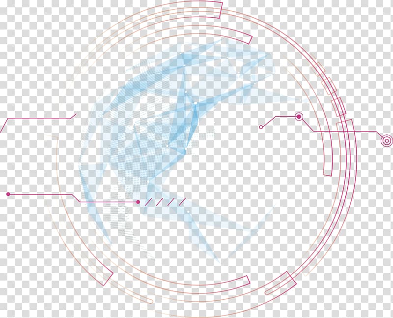 pink and blue digital graphics, Circle Angle Pattern, Tech ring decoration transparent background PNG clipart