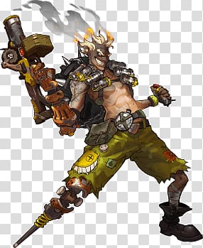 man holding a firearm, Junkrat transparent background PNG clipart