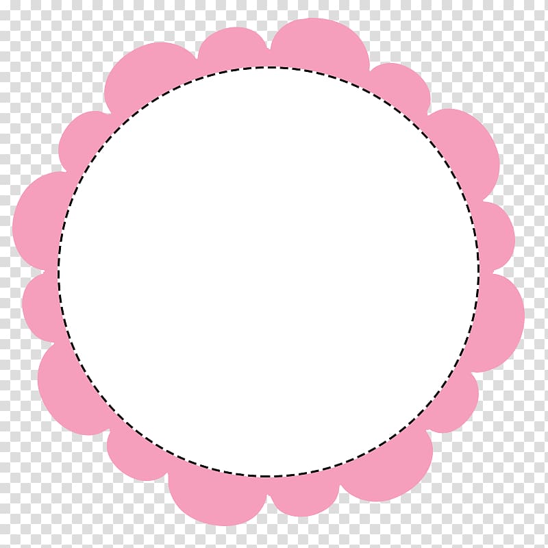 white and pink circle illustration, Circle , polaroid frame transparent background PNG clipart