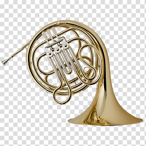 French horn Trombone Musical instrument Brass instrument Orchestra, Golden retro trumpet transparent background PNG clipart