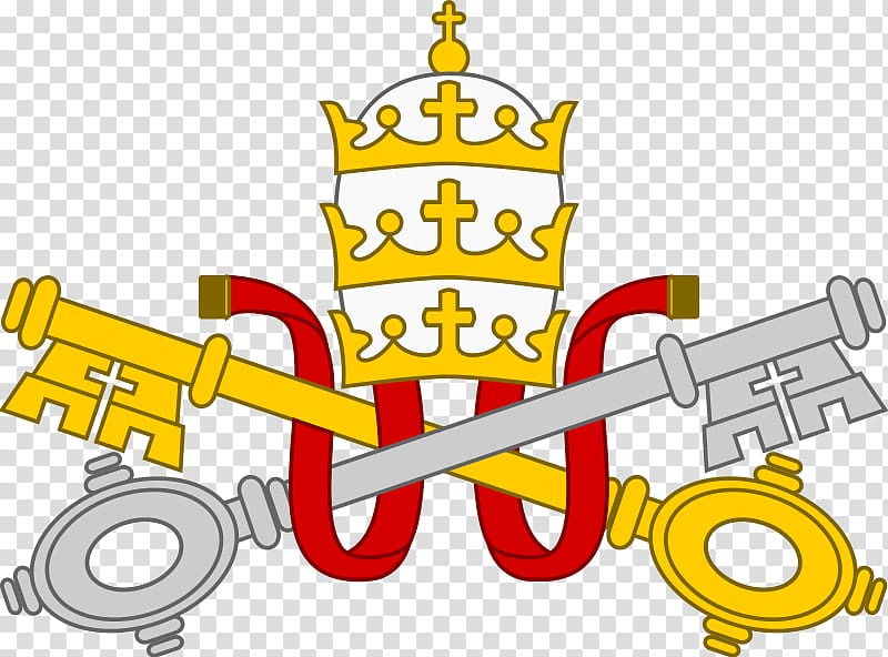 Papal tiara Pope Papal regalia and insignia Keys of Heaven, papal keys tattoo transparent background PNG clipart