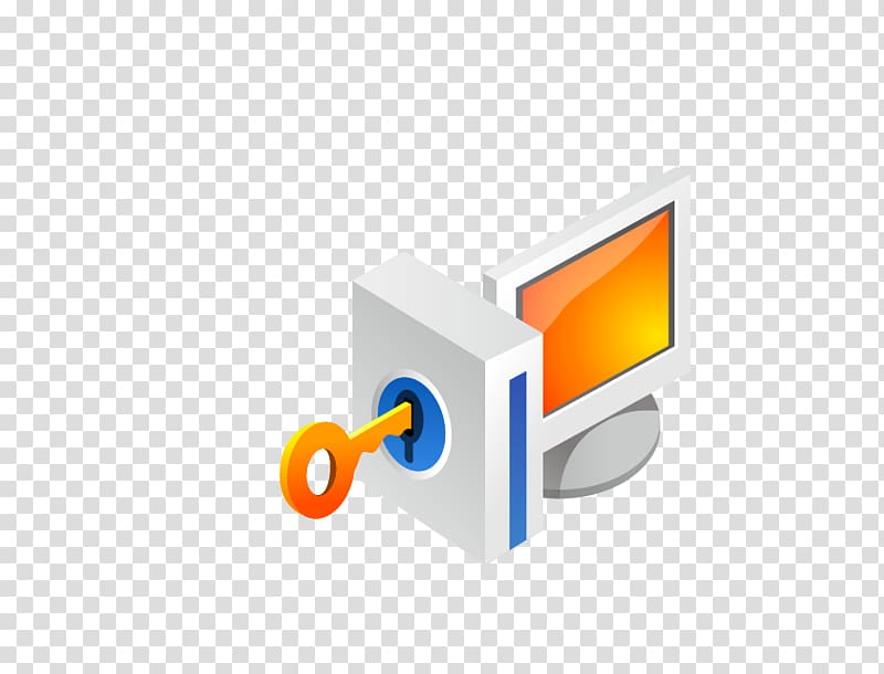 Computer Software Icon, 3D key transparent background PNG clipart