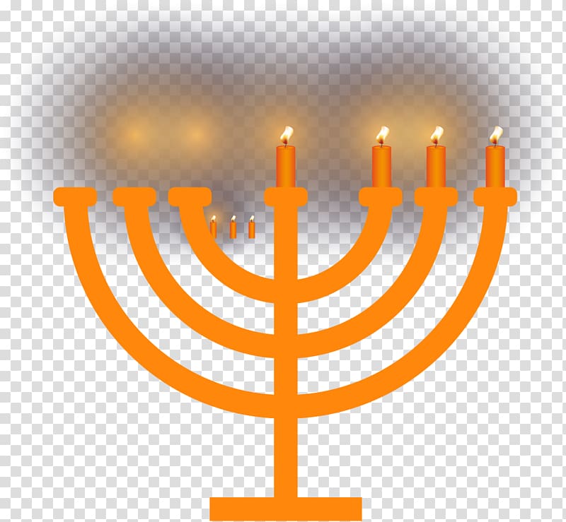 Menorah Hanukkah Candle , Twisted candlelight transparent background PNG clipart