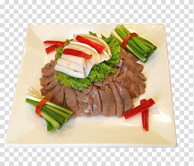 Roast beef Chinese cuisine Recipe, Fried tongue transparent background PNG clipart