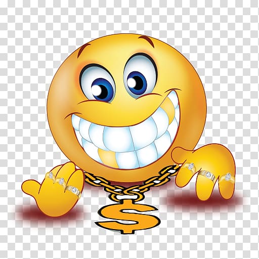 Smiley Gold teeth Emoji Computer Icons, golden smiley and sad face masks transparent background PNG clipart