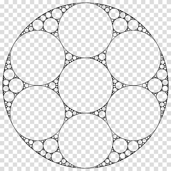 Apollonian gasket Apollonian circles Shape Fractal, circle transparent background PNG clipart