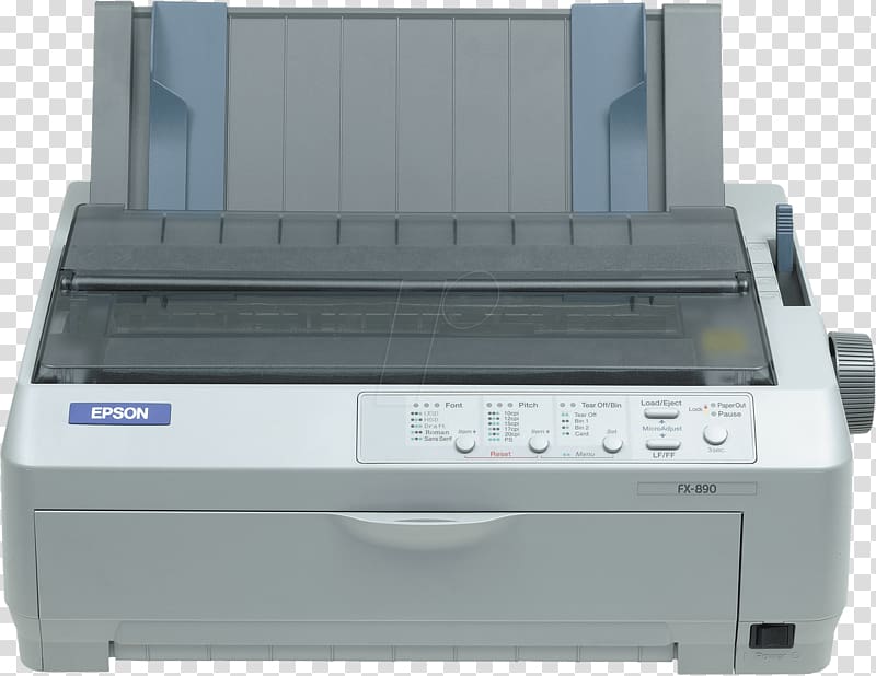 Dot matrix printing Epson LQ-590 Printer Paper, printer transparent background PNG clipart