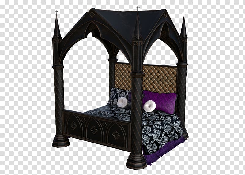 Furniture Canopy bed Four-poster bed Murphy bed, extravagant transparent background PNG clipart