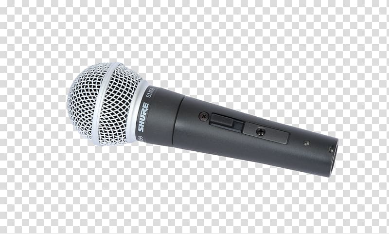 Microphone Audio Shure SM58 Condensatormicrofoon Cardioid, microphone transparent background PNG clipart