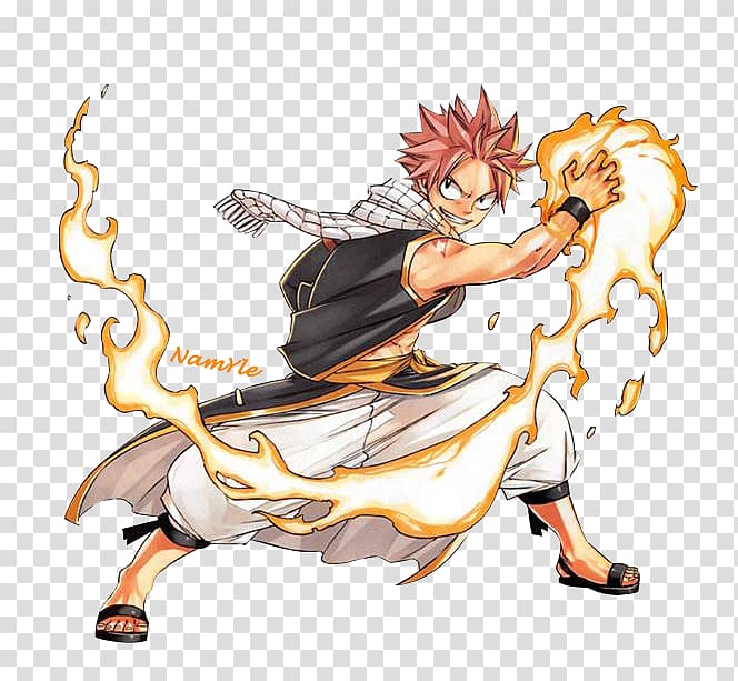 Natsu Dragneel Fire Force Manga Fairy Tail, manga transparent background PNG clipart