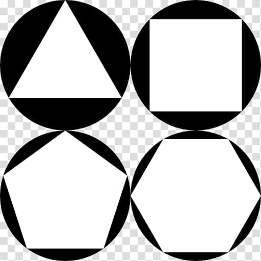 Regular polygon Circle Inscribed figure Pentagon, polygonal transparent background PNG clipart