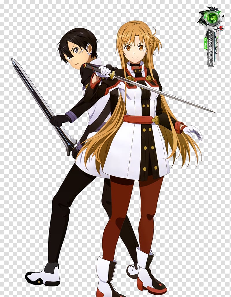 Kirito Asuna Silica Sword Art Online Anime, sword art transparent background PNG clipart
