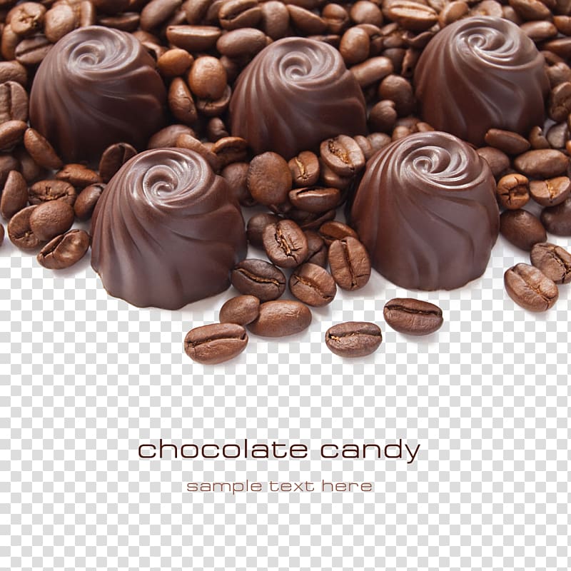 Coffee Chocolate truffle Bonbon Milk Stuffing, Chocolate and chocolate transparent background PNG clipart