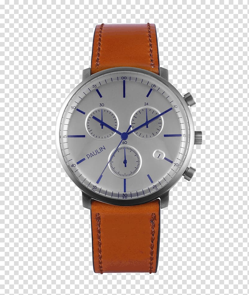 Watch Chronograph Porin Shell cordovan Clock, watch transparent background PNG clipart