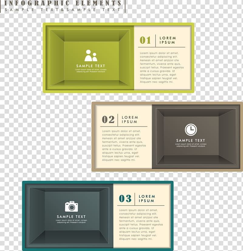 Infographic 3D computer graphics, Three-dimensional space block information transparent background PNG clipart