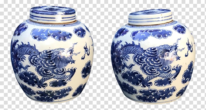 Blue and white pottery Ceramic Vase Cobalt blue Porcelain, the blue and white porcelain transparent background PNG clipart