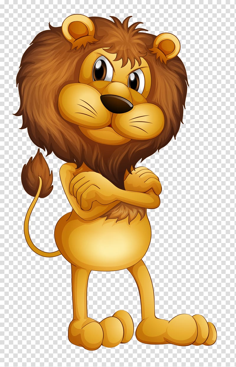 cross hands standing lion transparent background PNG clipart