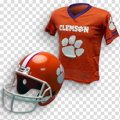 American Football Helmets Jersey Clemson Tigers football American Football Protective Gear T-shirt, T-shirt transparent background PNG clipart