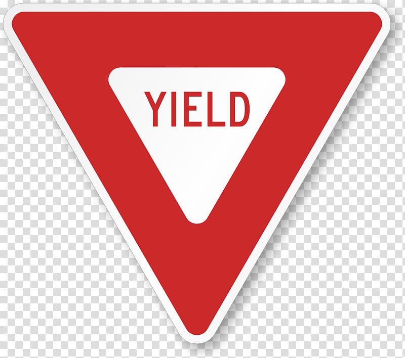 Yield sign Traffic sign Regulatory sign Warning sign, others transparent background PNG clipart