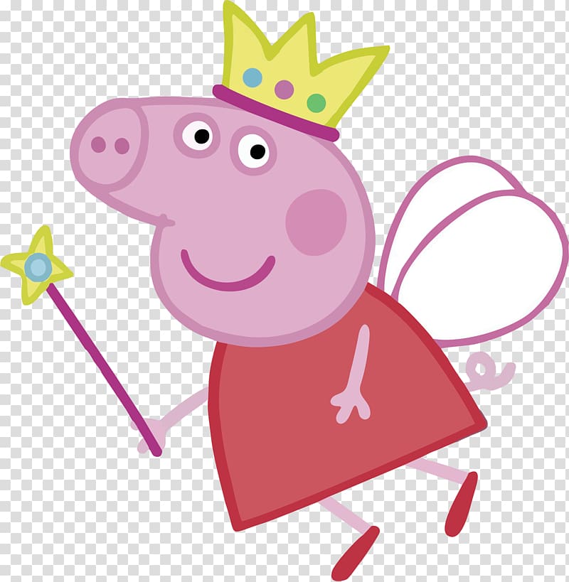 fairy Peppa Pig, Daddy Pig Princess , PEPPA PIG transparent background PNG clipart