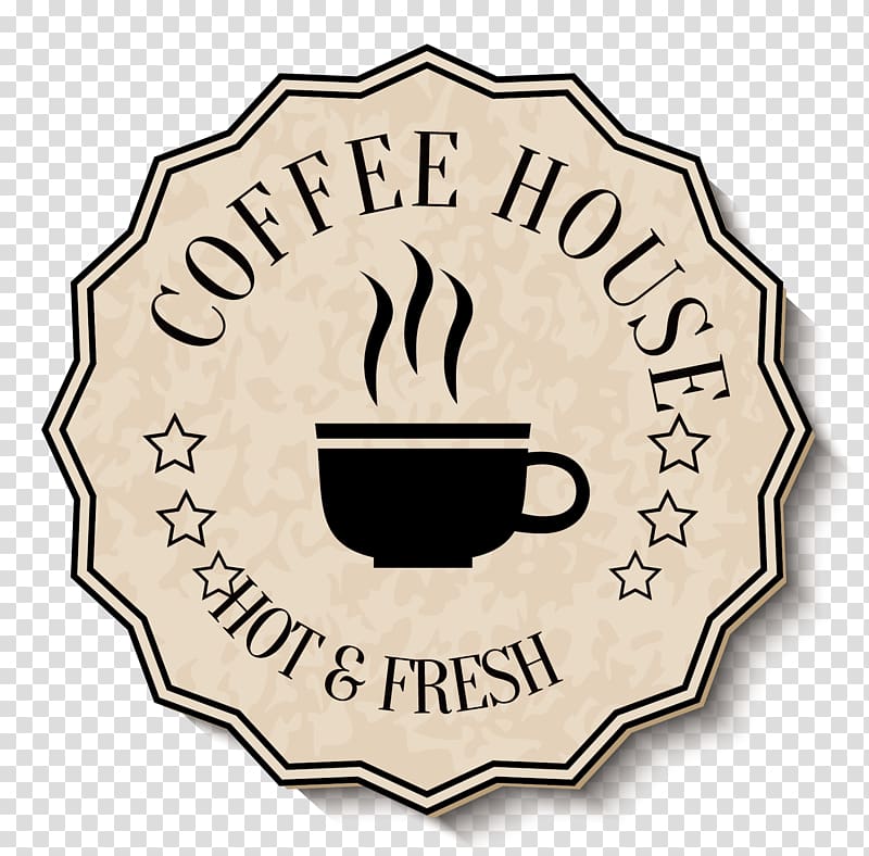 Coffee shop logo on transparent background PNG - Similar PNG