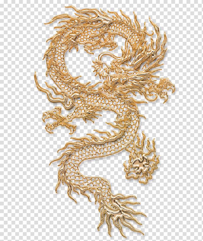 brown dragon illustration, Chinese dragon Tattoo Illustration, Chinese dragon carving transparent background PNG clipart