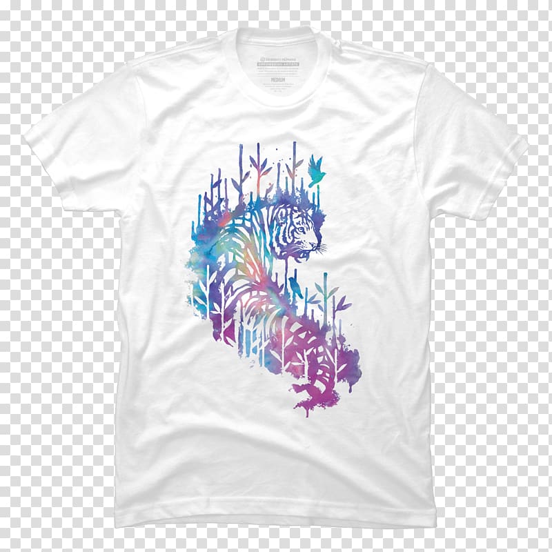 T-shirt Watercolor painting Drawing, watercolor tiger transparent background PNG clipart