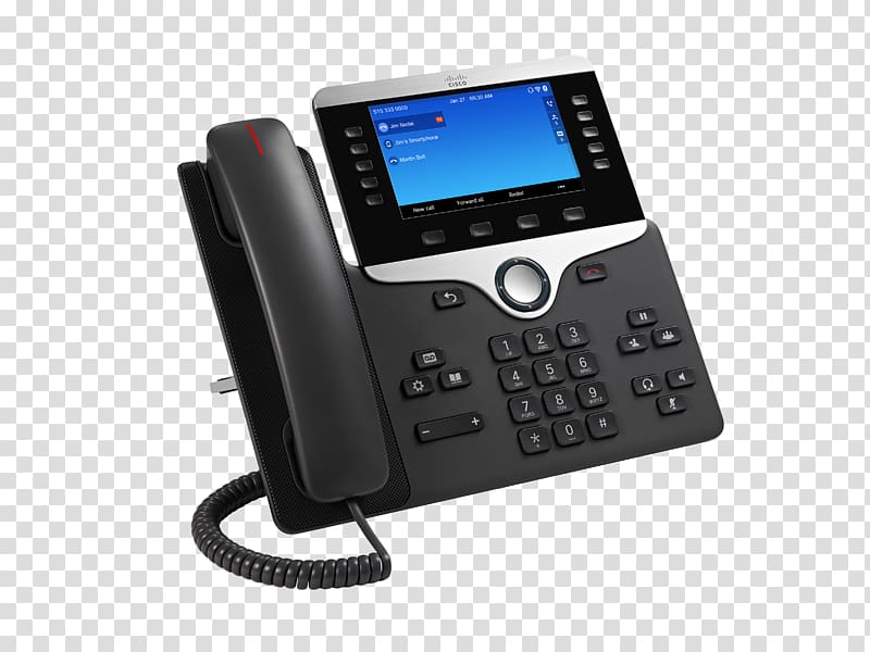 VoIP phone Telephone Cisco Systems Cisco Unified Communications Manager Voice over IP, phone transparent background PNG clipart