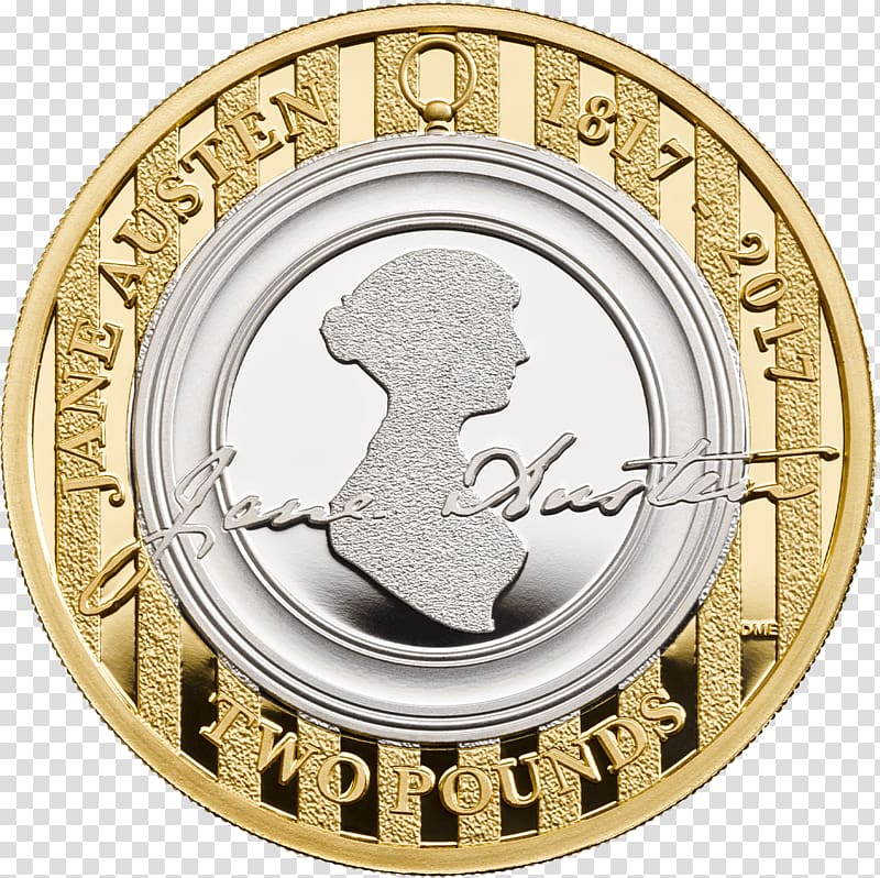 Royal Mint Two pounds Proof coinage Britannia, coin transparent background PNG clipart
