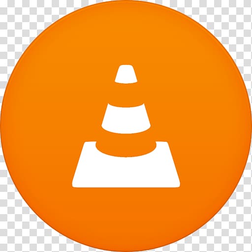 orange and white traffic cone logo, symbol orange smile circle, Vlc transparent background PNG clipart