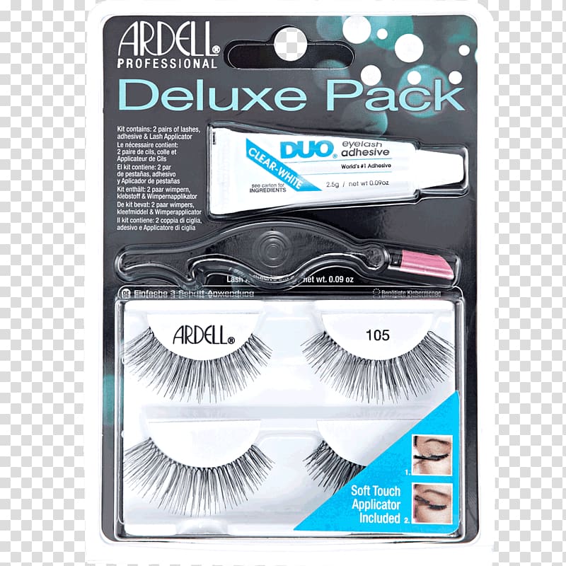 Eyelash extensions Ardell Deluxe Pack Black Adhesive, Deluxe Flyer transparent background PNG clipart