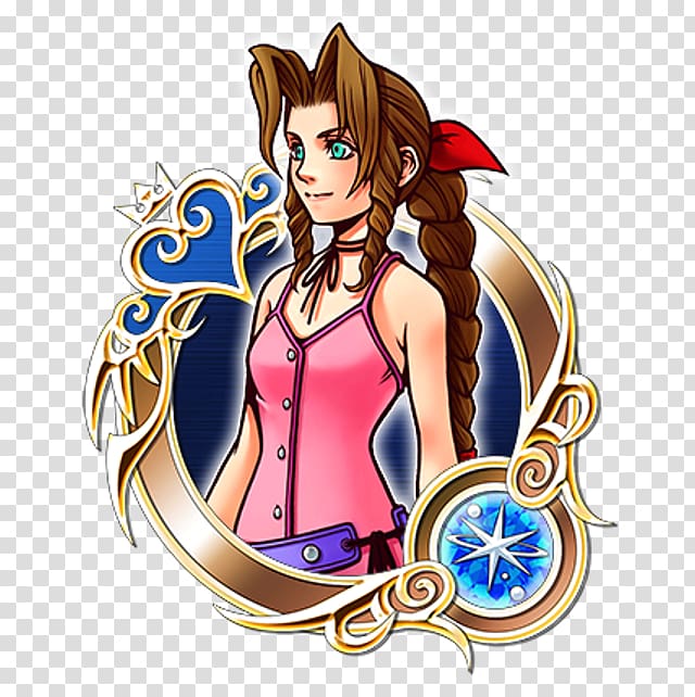 Kingdom Hearts II Kingdom Hearts χ Aerith Gainsborough Cloud Strife Yuffie Kisaragi, kingdom hearts transparent background PNG clipart