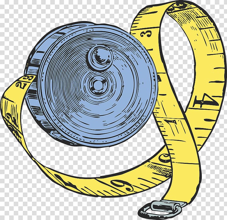 yellow and black tape measure illustration, Measuring Tape Drawing transparent background PNG clipart