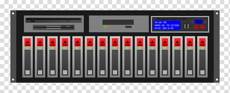 19-inch rack Computer Servers Computer Icons Blade server , Computer transparent background PNG clipart