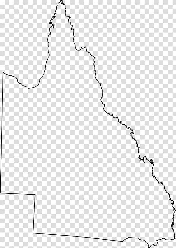 Queensland Blank map , map transparent background PNG clipart