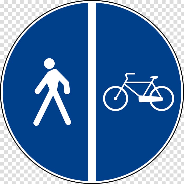 Segnali di prescrizione nella segnaletica verticale italiana Segregated cycle facilities Traffic sign Italy Road, italy transparent background PNG clipart