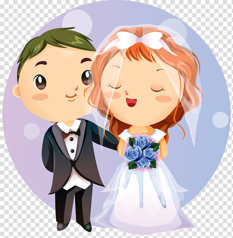 Marriage Intimate relationship Romance, groom and bride transparent background PNG clipart