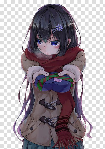 Two-dimensional space Drawing Seiyu Anime YouTube, winter-girl transparent background PNG clipart