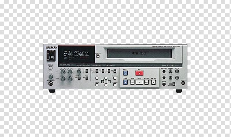 S-VHS VCRs Electronics Video tape recorder, sony transparent background PNG clipart