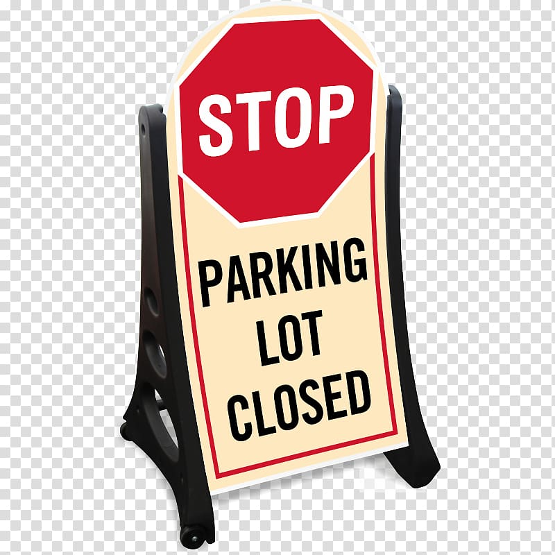 Car Park Valet parking Door hanger Sign, road transparent background PNG clipart