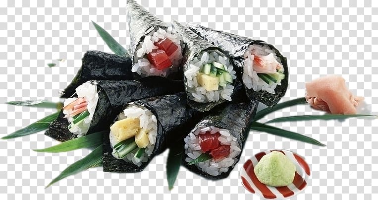 Sushi Japanese Cuisine Chinese cuisine California roll Take-out, Sushi rice stuffing transparent background PNG clipart