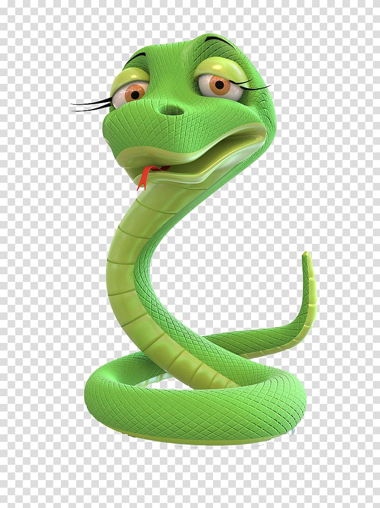 Snake Cartoon , Dimensional cartoon snake transparent background PNG clipart