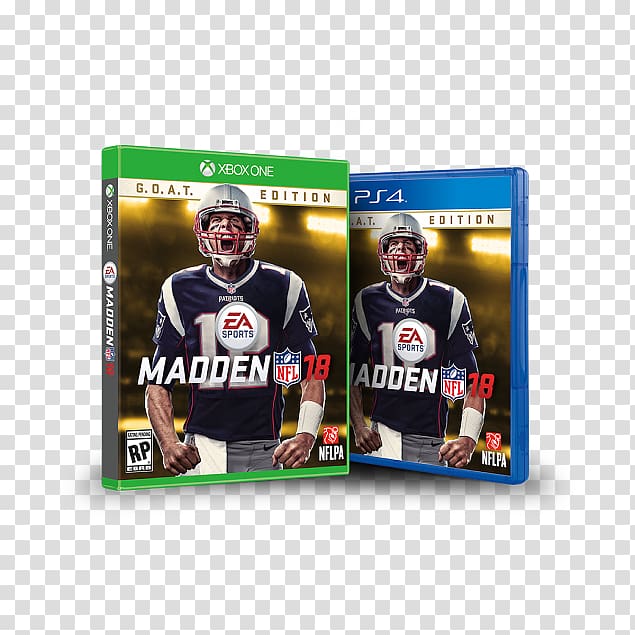 Madden NFL 18 New England Patriots Xbox One Video game, NFL transparent background PNG clipart