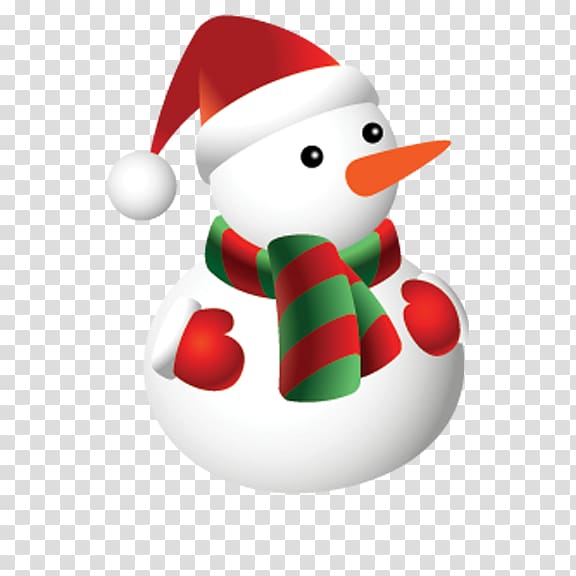 Christmas Gift Icon, Cartoon snowman transparent background PNG clipart