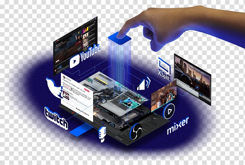 Computer hardware Wii Streaming media Open Broadcaster Software, streamer transparent background PNG clipart